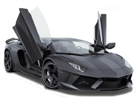 Bold Carbon Fiber Sports Car with Wing Doors PNG