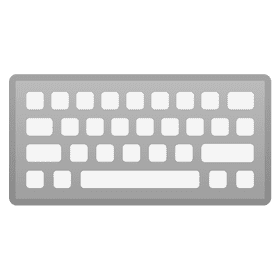 Sleek Modern Wireless Keyboard Design PNG