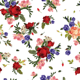 Vibrant Garden of Flower Blossoms PNG