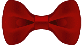 Elegant Red Bow Tie Design PNG