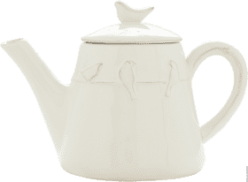 Delightful Fondue Pot with Bird Design PNG