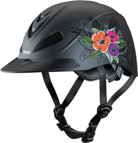 Floral Design Safety Helmet for Stylish Protection PNG
