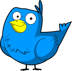 Happy Blue Bird in Flight PNG