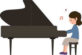 Joyful Melodies from the Piano PNG
