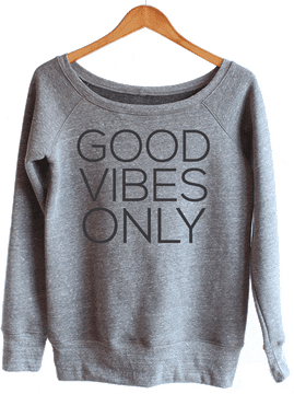 Good Vibes Only Cozy Cloth Sweater PNG