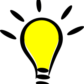 Bright Ideas with a Light Bulb Glow PNG