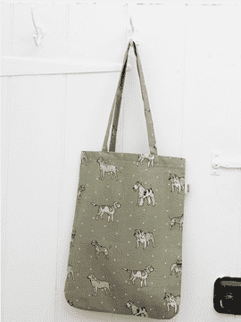 Playful Pup Punching Bag Tote PNG