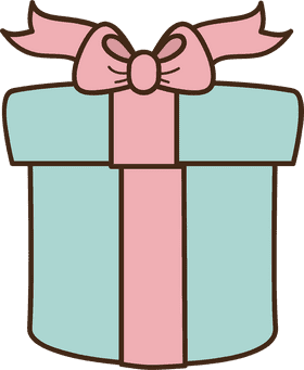 Delightful Gift Box with a Bow PNG