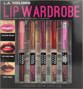 L A Colors Ultimate Lip Wardrobe Collection PNG