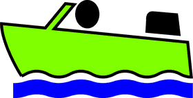 Vibrant Sailing Boat on Wavy Waters PNG