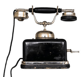 Vintage Bathroom Telephone Decor PNG
