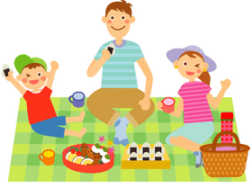 Sunny Day Picnic Basket Adventure PNG