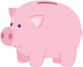 Piggy Bank Save for Your Future PNG