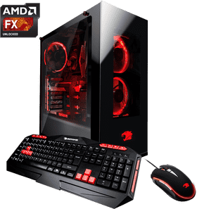 High-Performance Gaming Desktop Computer Setup PNG