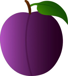 Purple Fruit Delight A Juicy Plum PNG