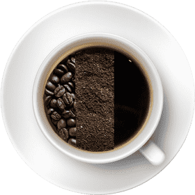 Gelato Cup Delight with Coffee Infusion PNG