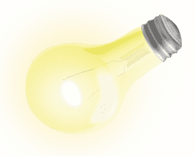 Radiant Light Bulb of Inspiration PNG