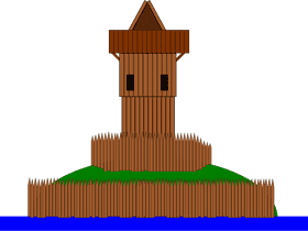 Rustic Cell Tower on a Tranquil Island PNG