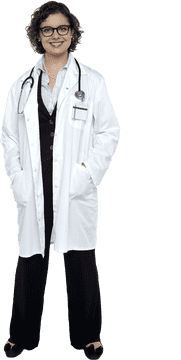 Confident Doctor in Professional Attire PNG