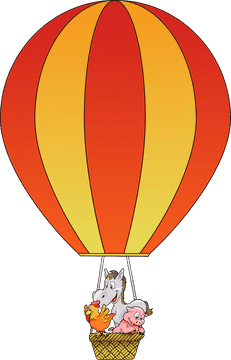 Adventures in a Hot Air Balloon PNG