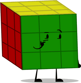 Cheerful Ice Cube with a Playful Twist PNG