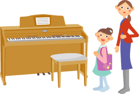 Joyful Piano Lessons A Mother and Daughter Duo PNG