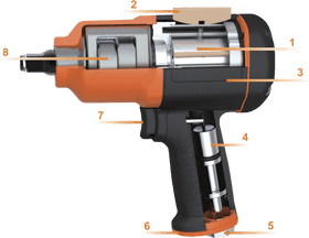 Powerful Pneumatic Impact Tool for Heavy-Duty Tasks PNG