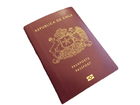 Chilean Republic Passport for International Travel PNG