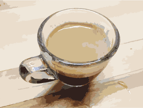 Elegant Espresso Cup of Rich Brew PNG