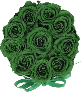 Green Card Bouquet of Enchanted Roses PNG