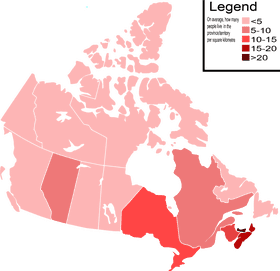 Christianity Distribution Across Canada by Region PNG