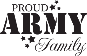 Proud Army Family Loyalty and Strength PNG