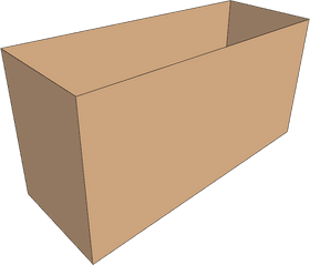 Creative Cardboard Box for Endless Possibilities PNG