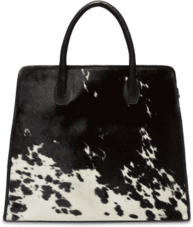 Punching Bag Chic Leather Handbag PNG