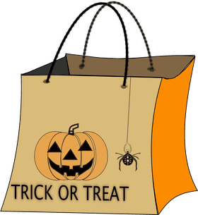 Halloween Trick or Treat Bag PNG