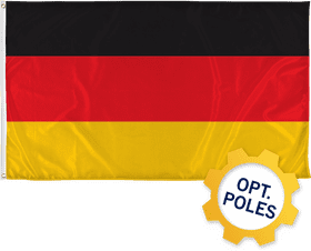 German Party Flag Bold Colors of Unity PNG