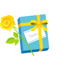 Thank You Gift with a Touch of Sunshine PNG