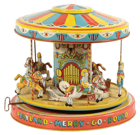 Whimsical Amusement Park Carousel Adventure PNG