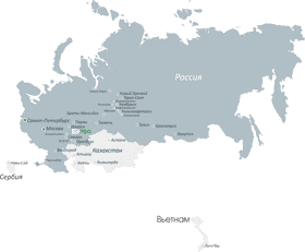 Map of Eastern Europe and Asia PNG