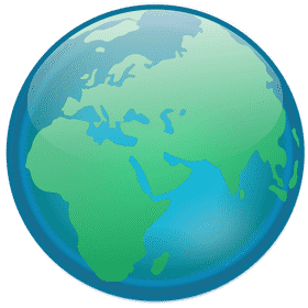 Vibrant Globe of Our Planet Earth PNG