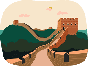 Majestic Bridge of the Ancient Wall PNG