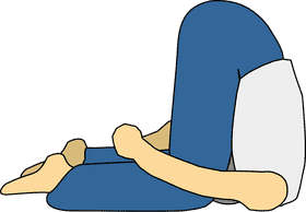 Yoga Pose for Deep Relaxation and Flexibility PNG