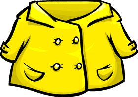 Bright Yellow Raincoat for Gloomy Days PNG