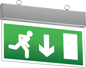 Emergency Exit Sign for Safe Evacuation PNG