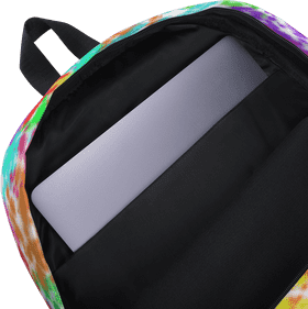 Colorful Hiking Backpack with Laptop Storage PNG