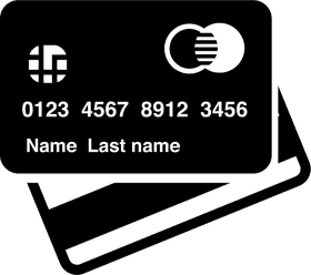 Elegant Design of a Credit Card PNG