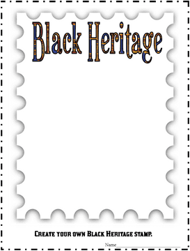 Rubber Stamp of Black Heritage Celebration PNG