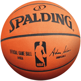 Official NBA Basketball Game Ball by Spalding PNG