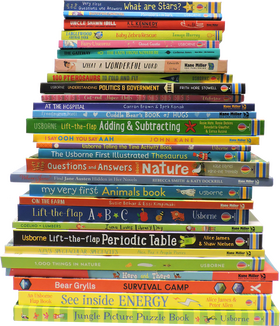 Colorful Books Tower Exploring Knowledge and Fun PNG