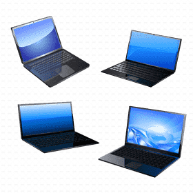 Sleek Laptop Icon Set for Modern Designs PNG